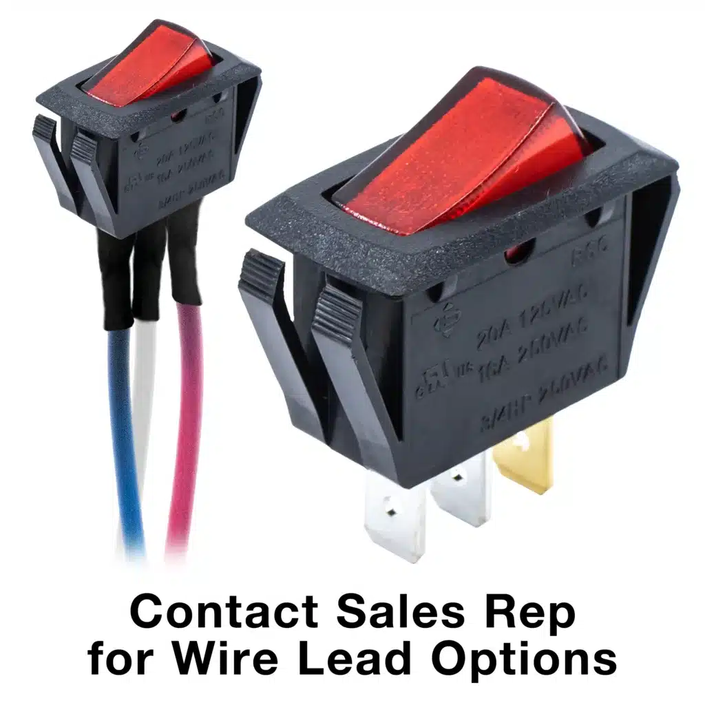 R4 Series Illuminated, High Current Rocker Switches - E-Switch, Inc.